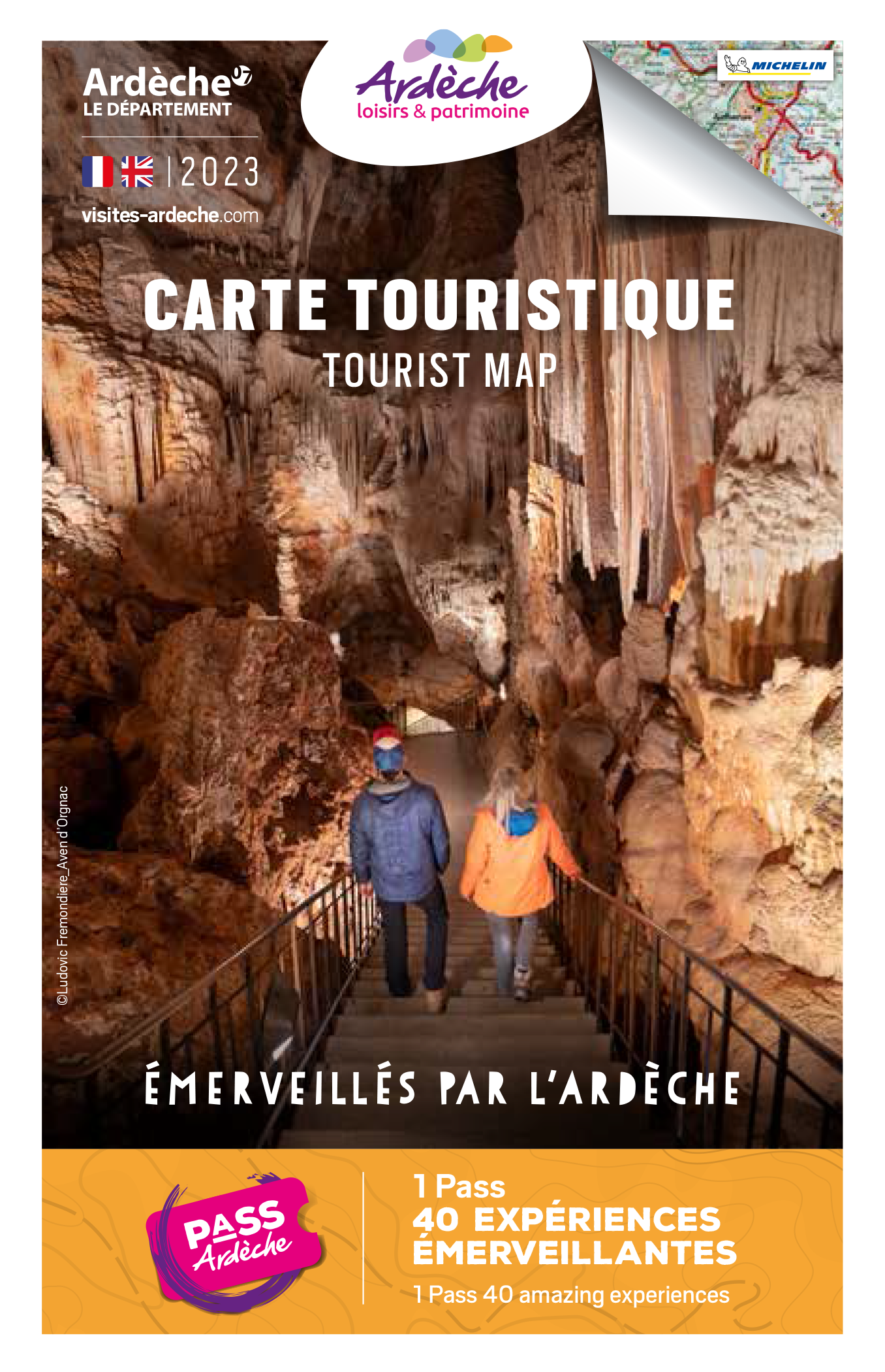Carte touristique de l'Ardèche 2023