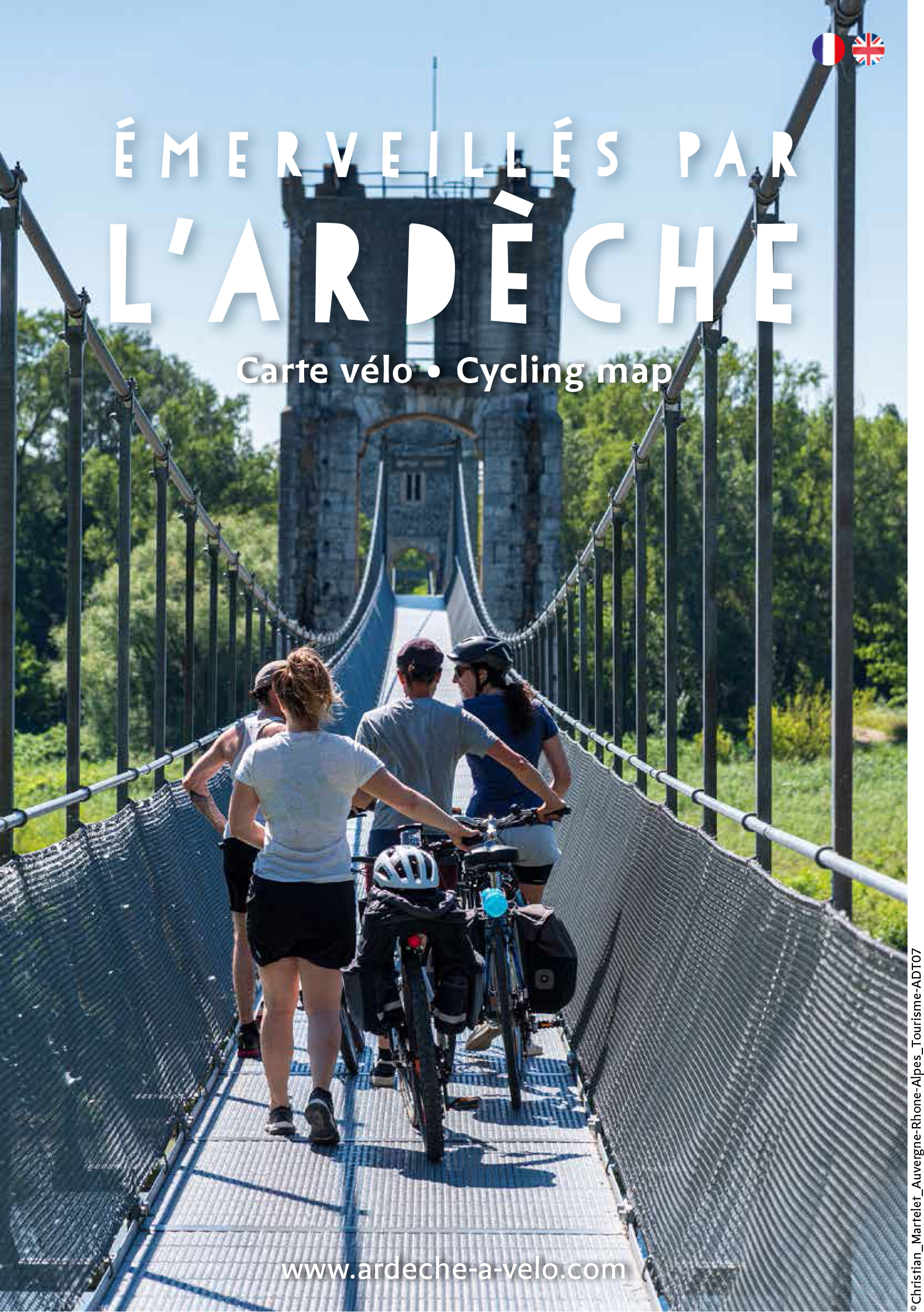 Ardèche cycling map 2023